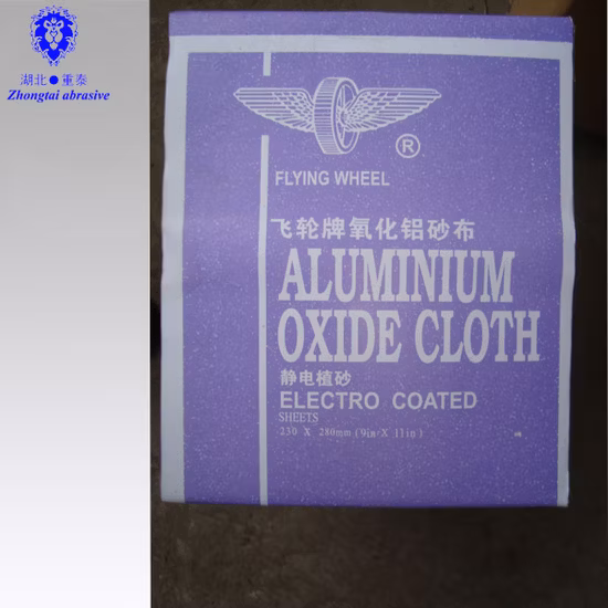 Hoja de tela de lijado de óxido de aluminio de 230x 280 mm para pulir