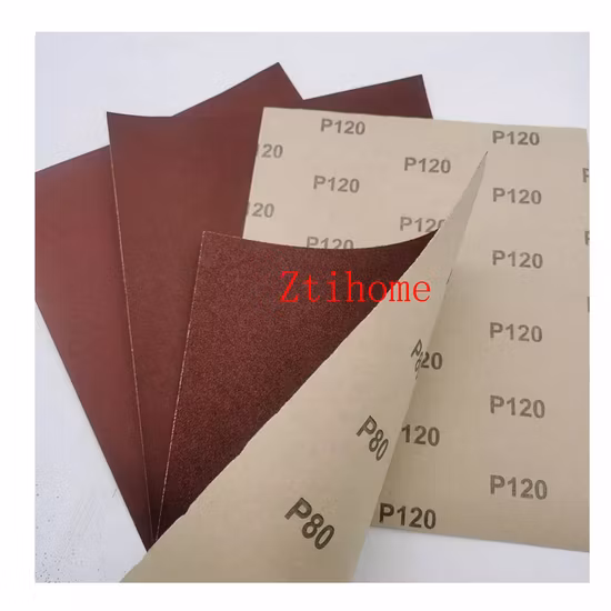 Hoja de papel de lija abrasivo de óxido de aluminio de 9*11 pulgadas para madera